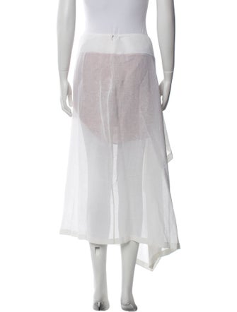 Michael Kors Collection Linen Midi Length Skirt w/ Tags