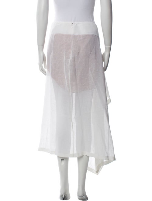 Michael Kors Collection Linen Midi Length Skirt w/ Tags