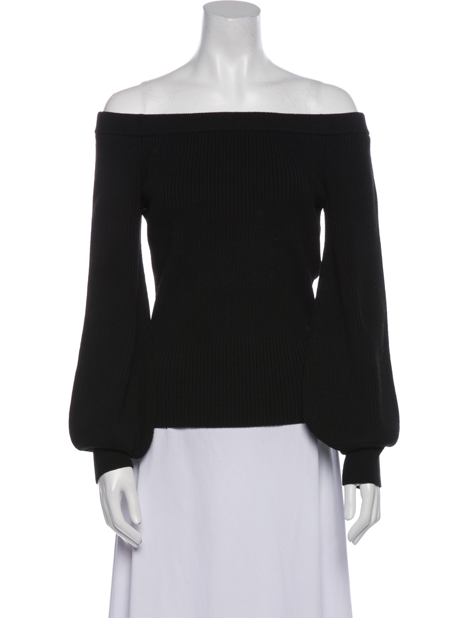 Michael Kors Collection Merino Wool Off-The-Shoulder Sweater