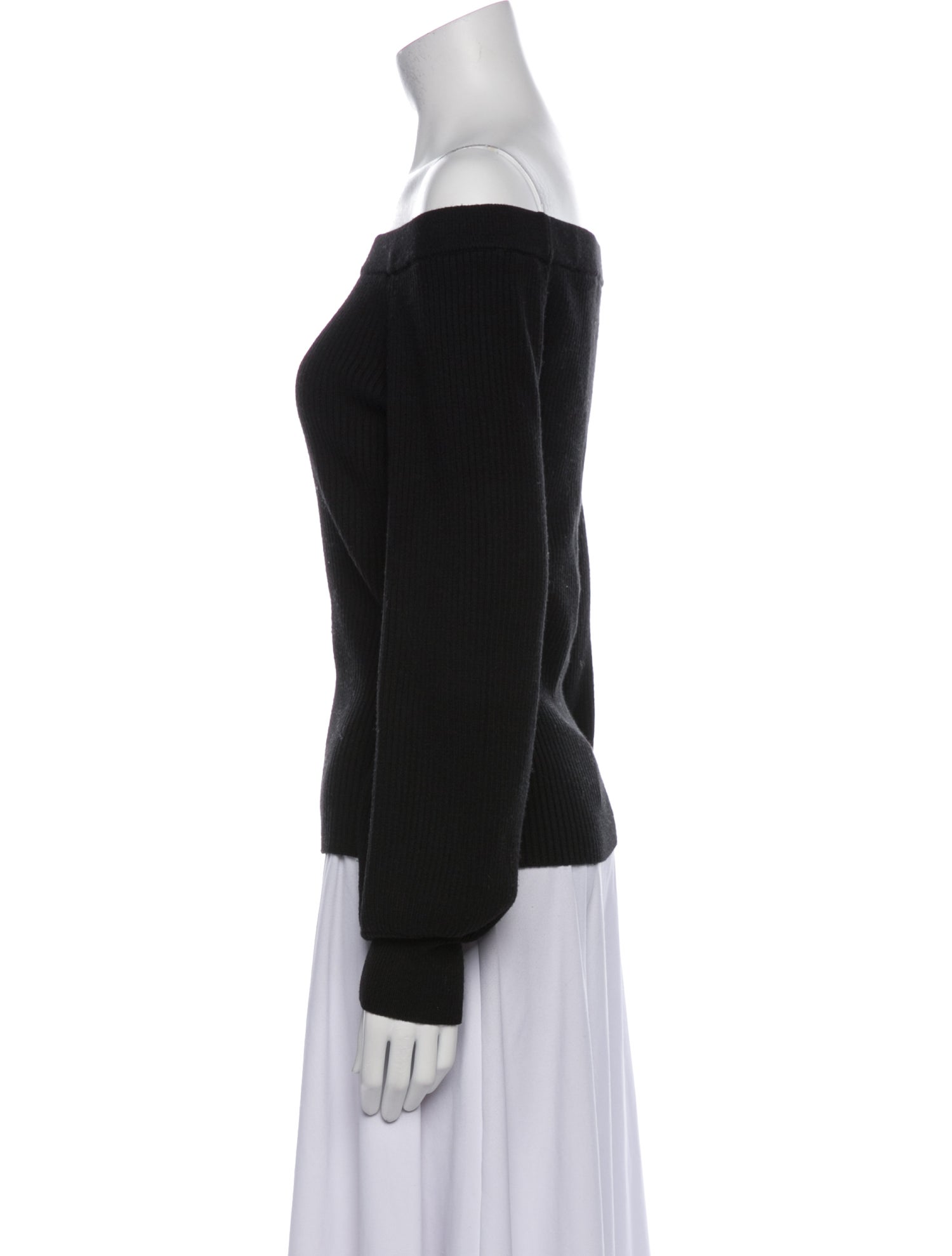 Michael Kors Collection Merino Wool Off-The-Shoulder Sweater