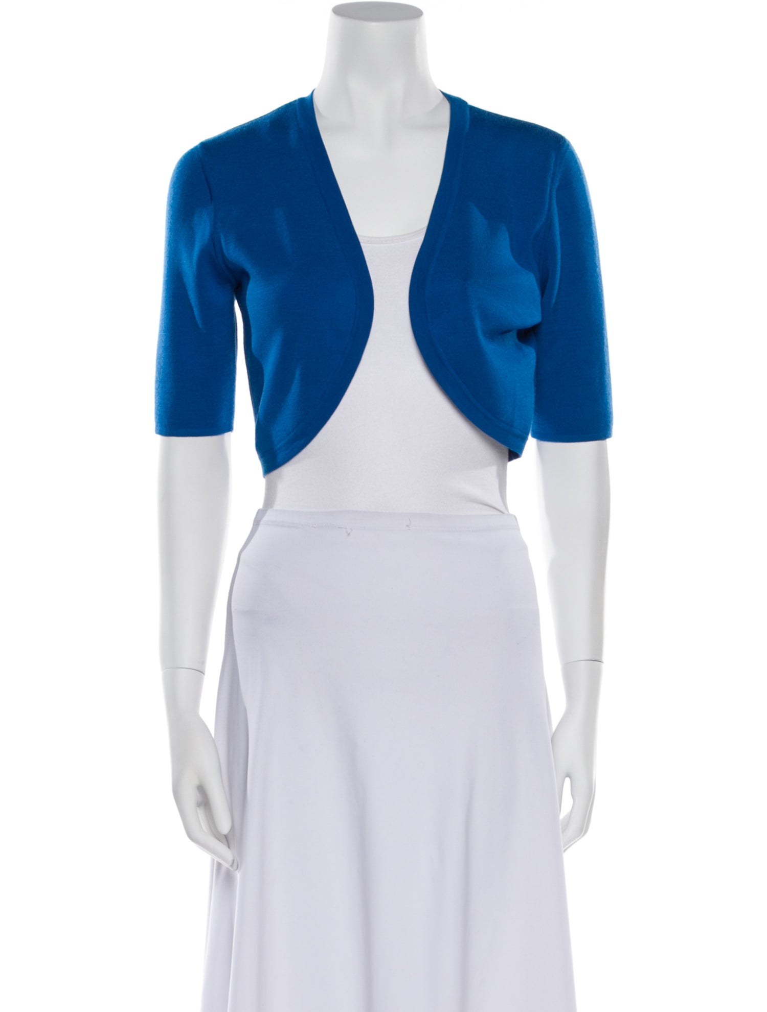 Michael Kors Collection Merino Wool Open Front Sweater