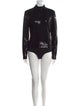 Michael Kors Collection Sequin Mock Neck Bodysuit