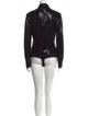 Michael Kors Collection Sequin Mock Neck Bodysuit