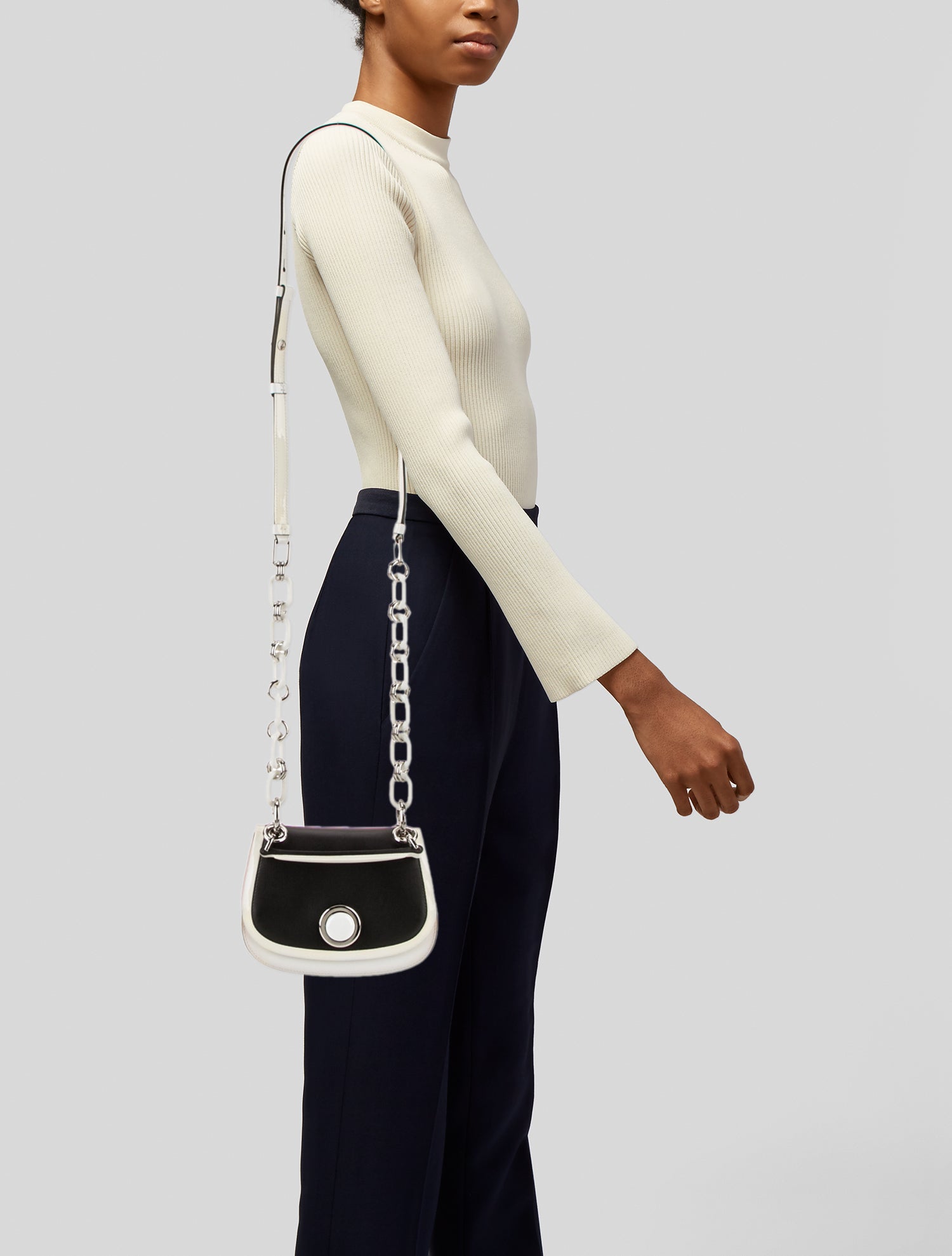 Michael Kors Collection Patent Leather Shoulder Bag