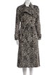 Michael Kors Collection Leather Printed Trench Coat