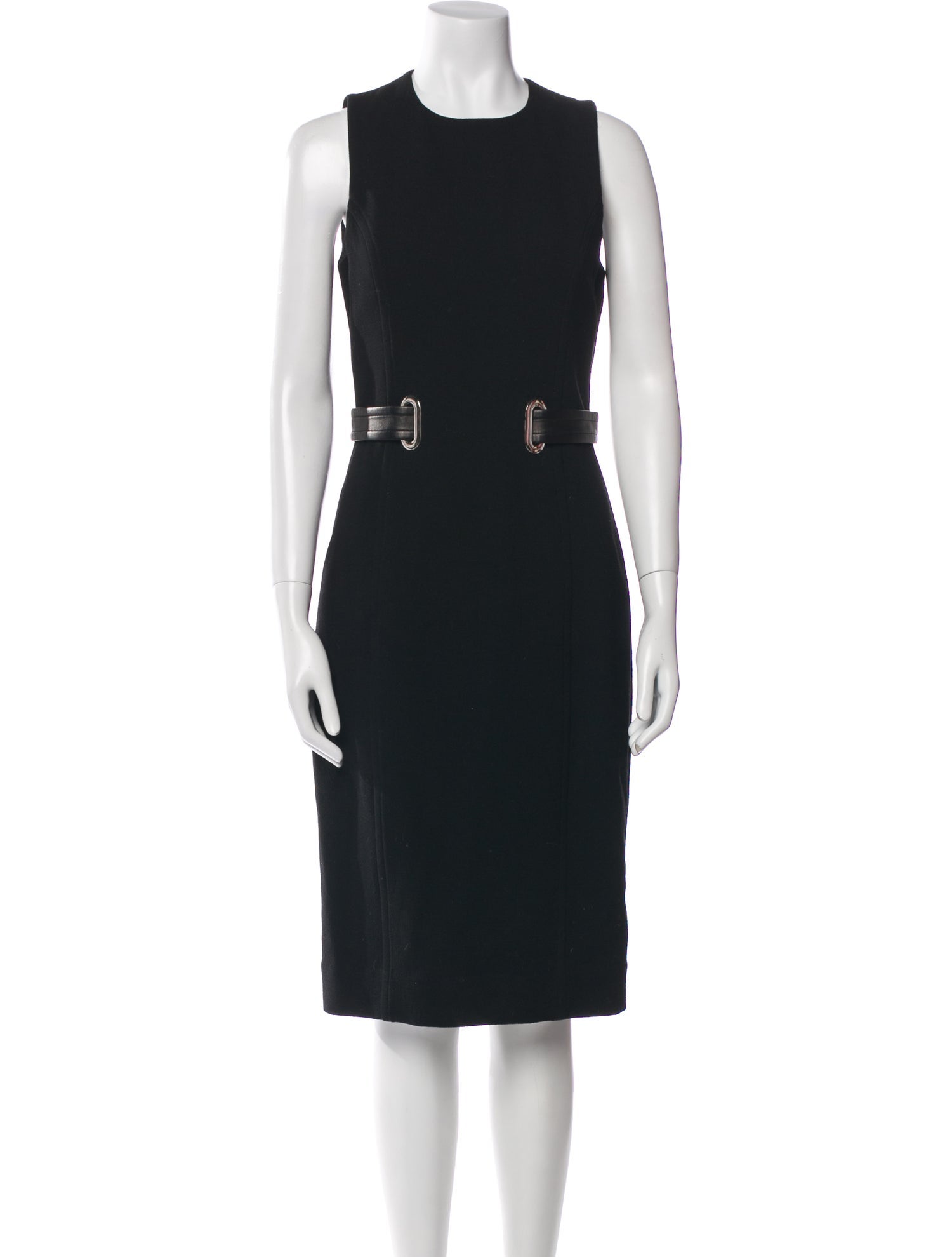 Michael Kors Collection Virgin Wool Midi Length Dress