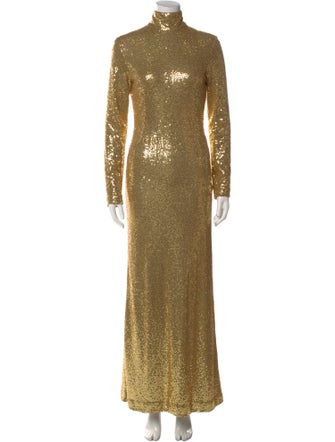 Michael Kors Collection Turtleneck Long Dress