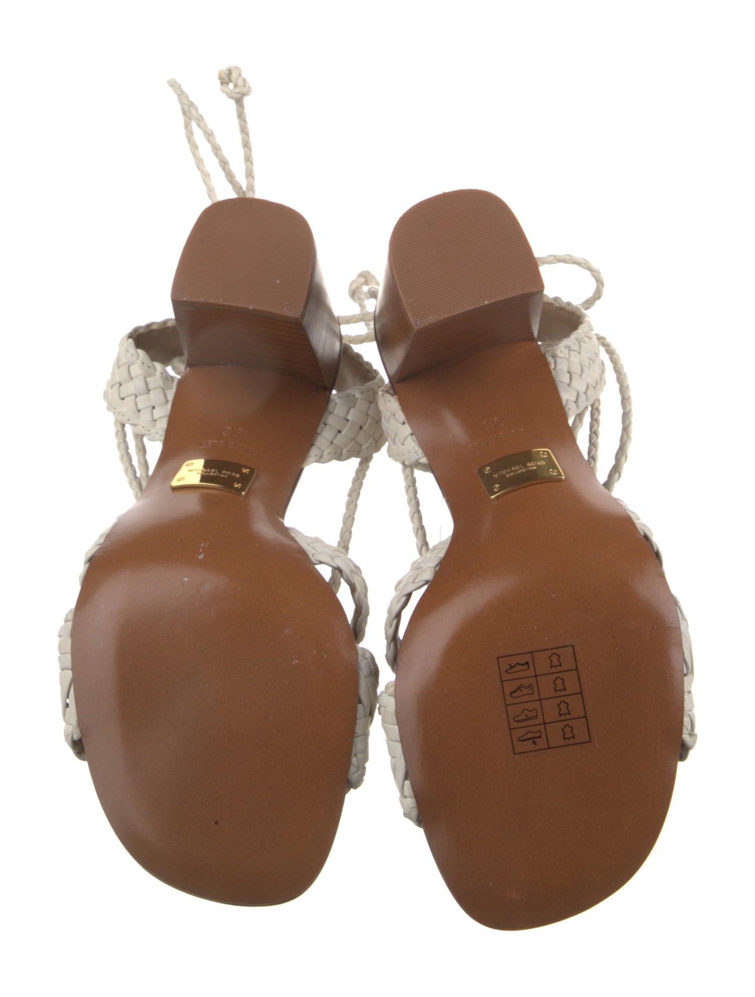 Michael Kors Collection Leather Gladiator Sandals