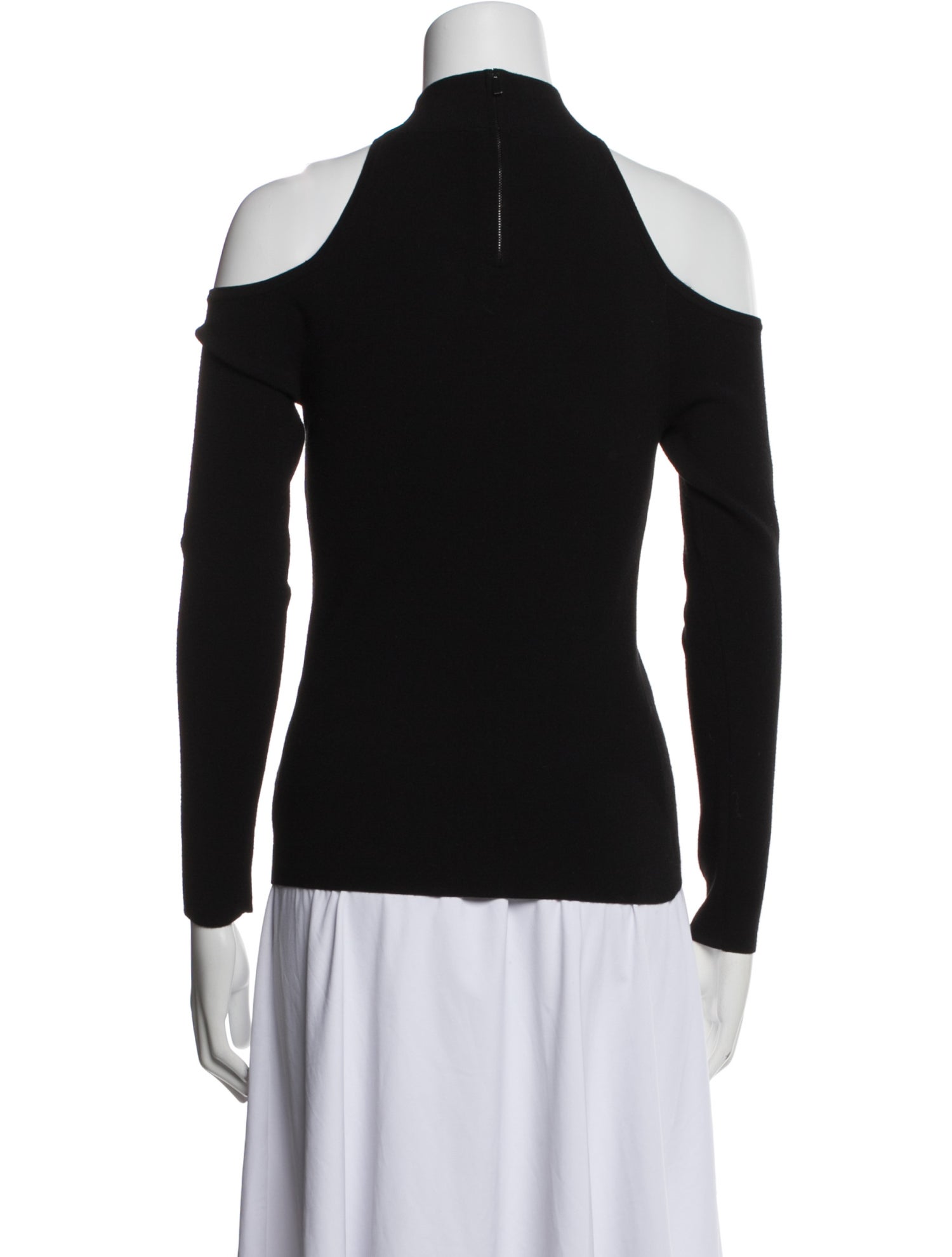 Michael Kors Collection Mock Neck Long Sleeve Top