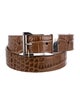 Michael Kors Collection Embossed Leather Belt
