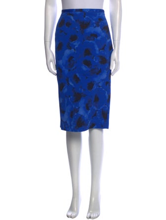 Michael Kors Collection Floral Print Knee-Length Skirt