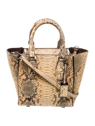 Michael Kors Collection Snakeskin Shoulder Bag