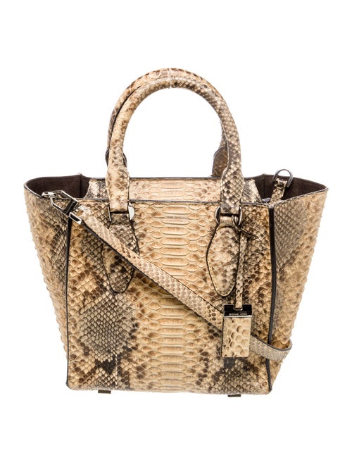 Michael Kors Collection Snakeskin Shoulder Bag