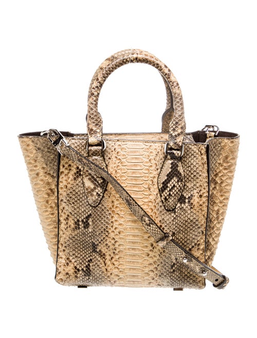 Michael Kors Collection Snakeskin Shoulder Bag
