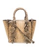 Michael Kors Collection Snakeskin Shoulder Bag
