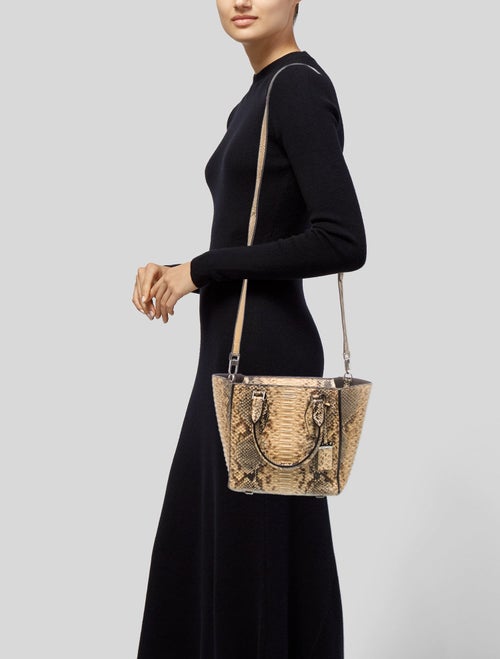 Michael Kors Collection Snakeskin Shoulder Bag