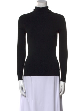 Michael Kors Collection Turtleneck Long Sleeve Sweatshirt