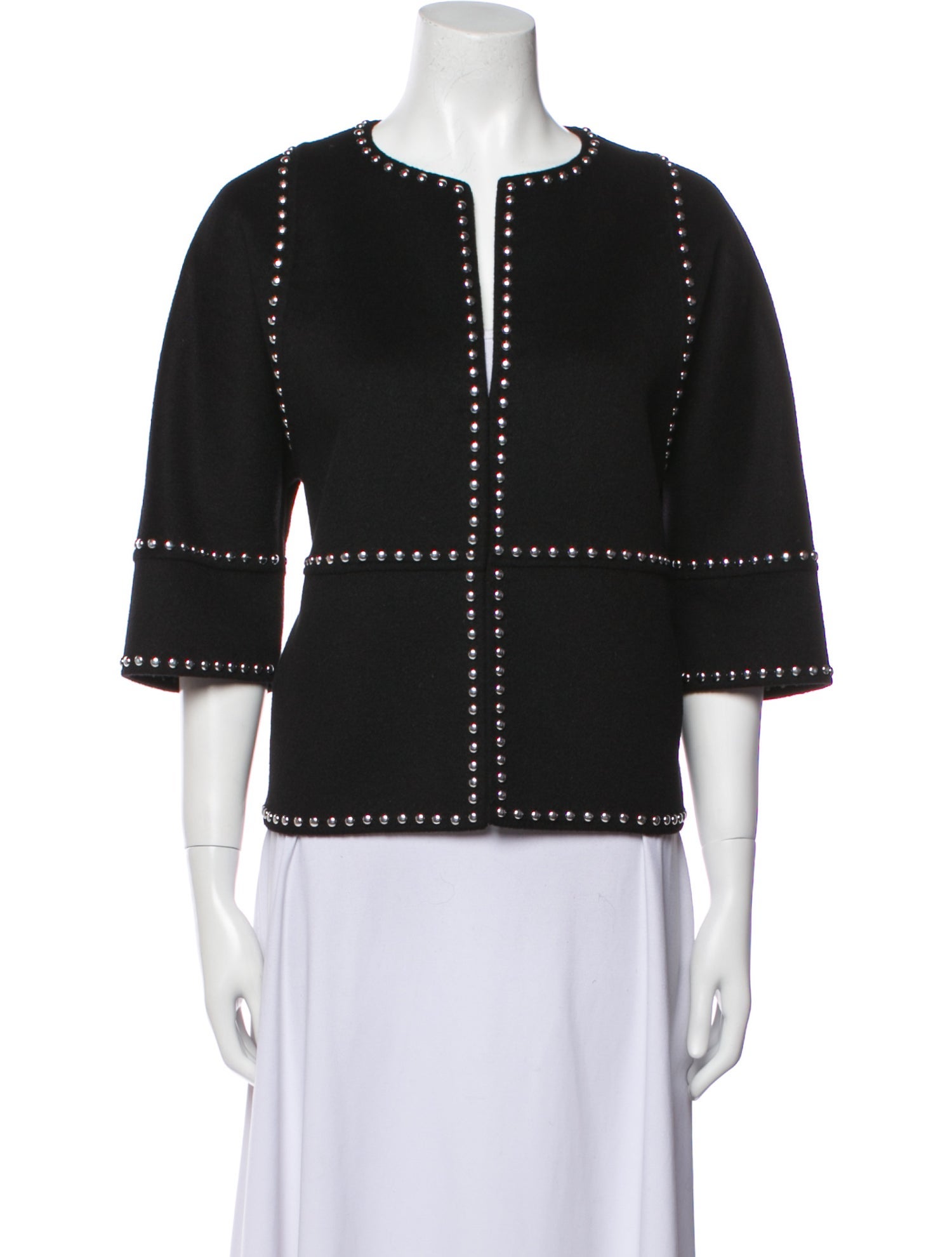 Michael Kors Collection Virgin Wool Patterned Jacket