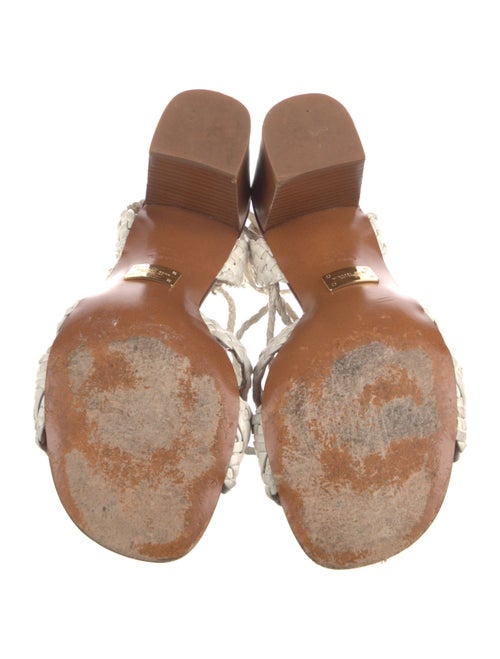 Michael Kors Collection Leather Gladiator Sandals