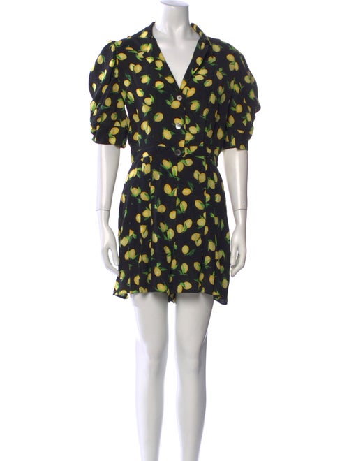 Michael Kors Collection Silk Printed Romper