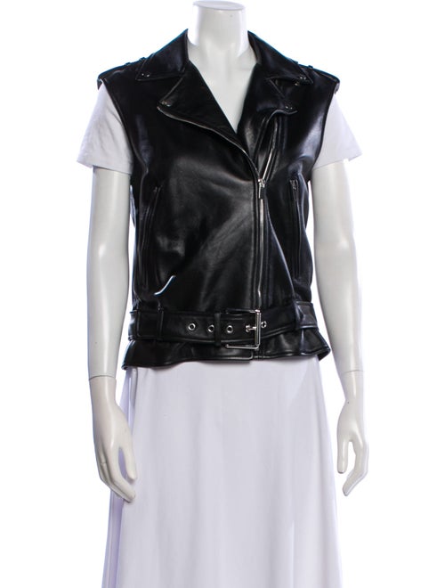 Michael Kors Collection Leather Biker Jacket