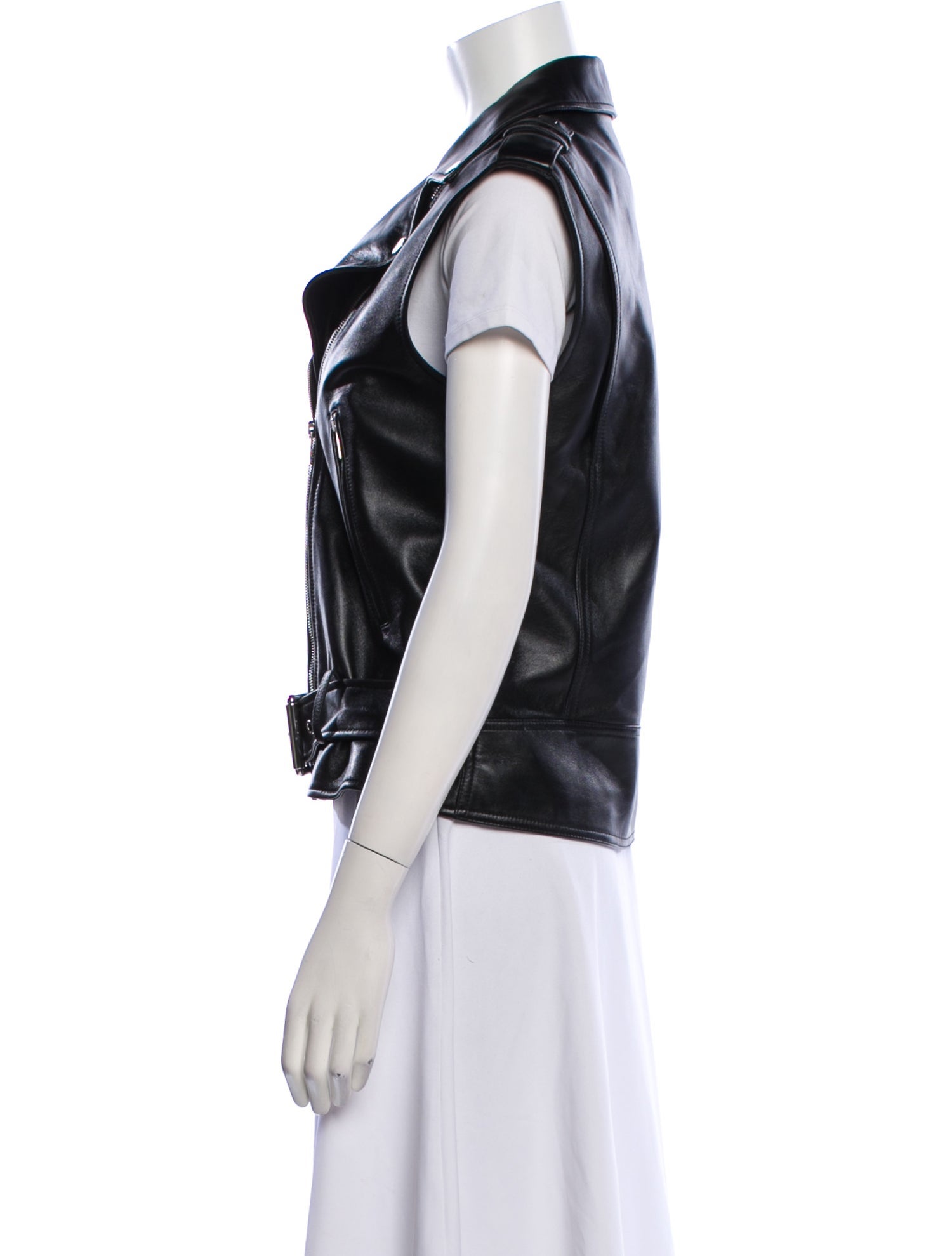 Michael Kors Collection Leather Biker Jacket