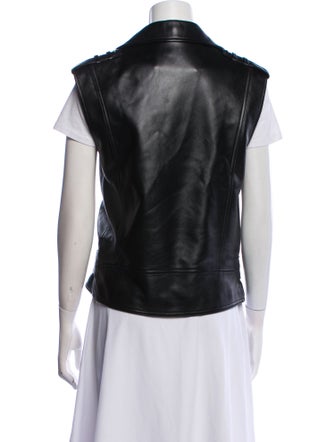 Michael Kors Collection Leather Biker Jacket