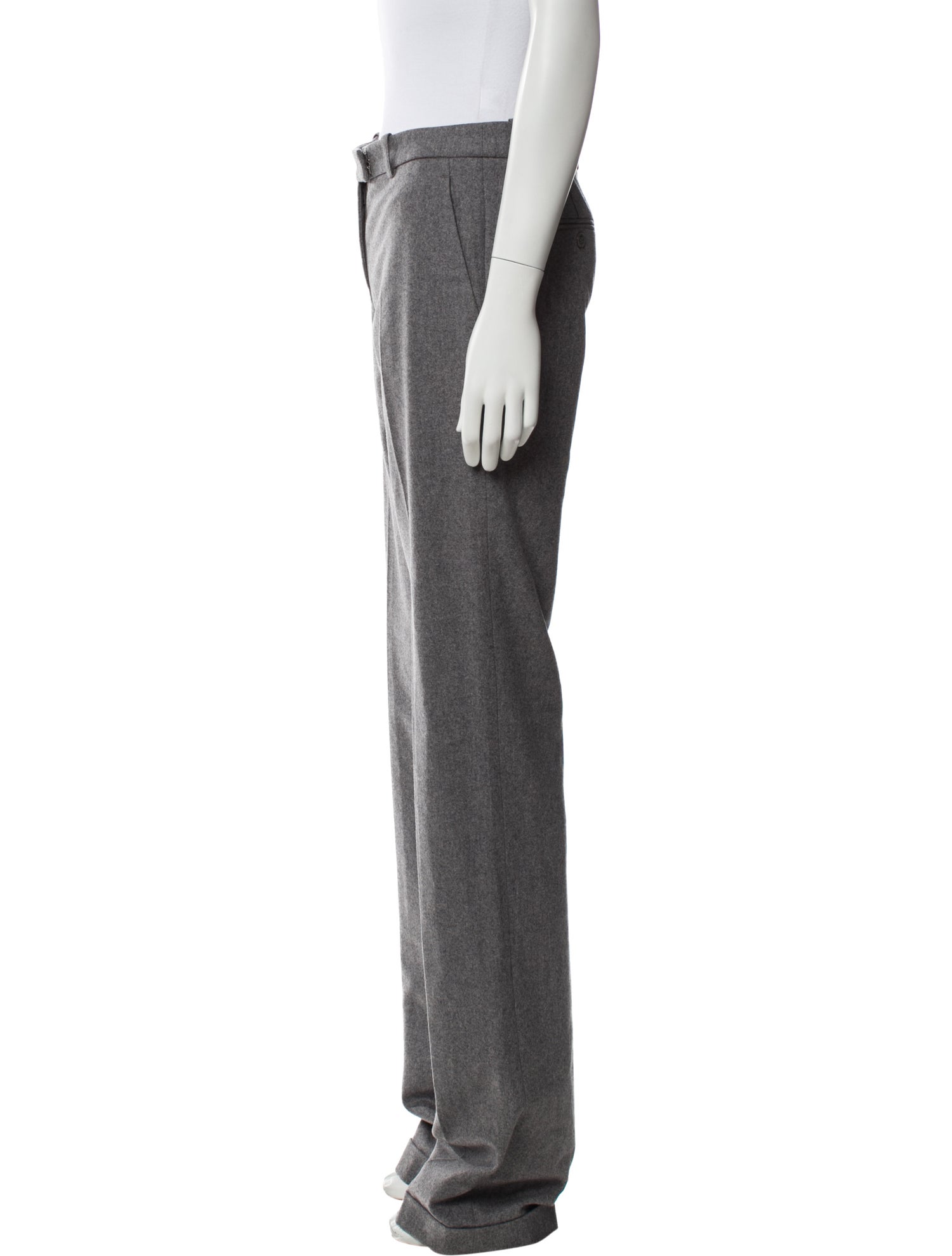 Michael Kors Collection Virgin Wool Straight Leg Pants