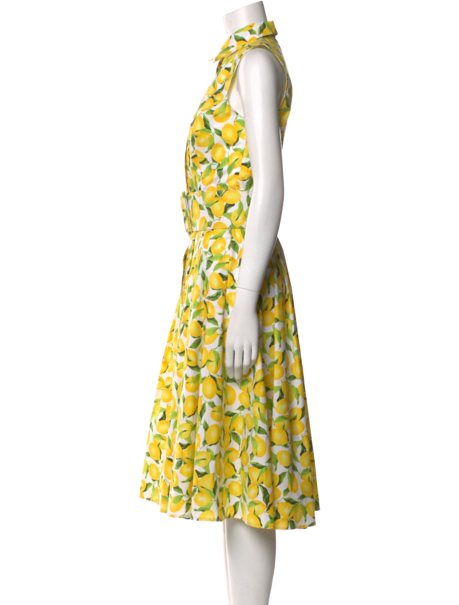 Michael Kors Collection Printed Midi Length Dress
