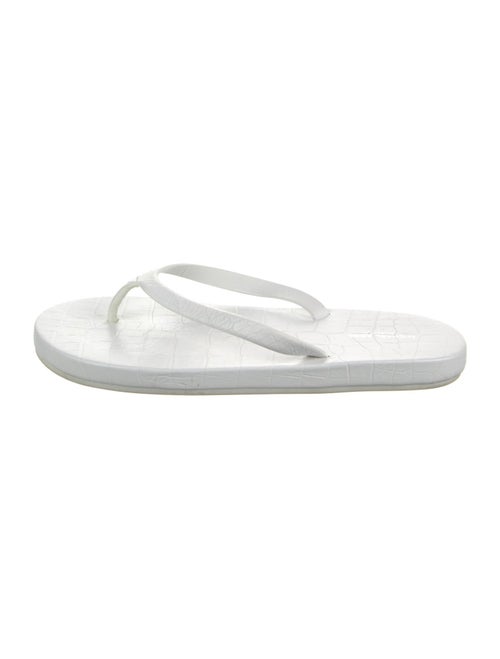 Michael Kors Collection Leather Flip Flops