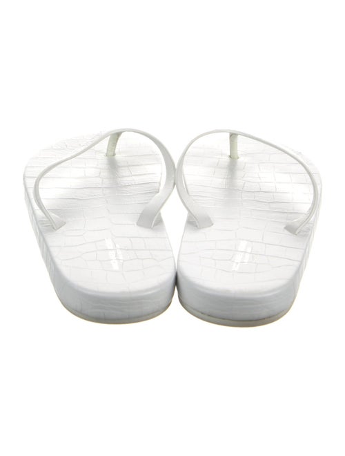 Michael Kors Collection Leather Flip Flops