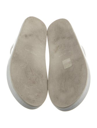 Michael Kors Collection Leather Flip Flops