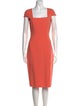 Michael Kors Collection Wool Midi Length Dress