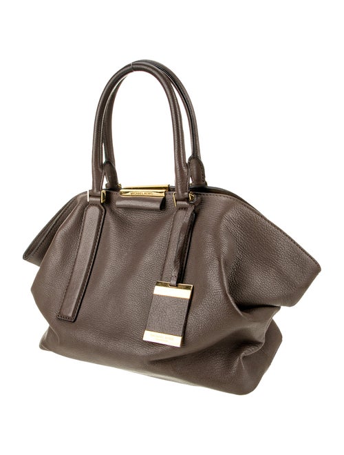 Michael Kors Collection Leather Top Handle Bag