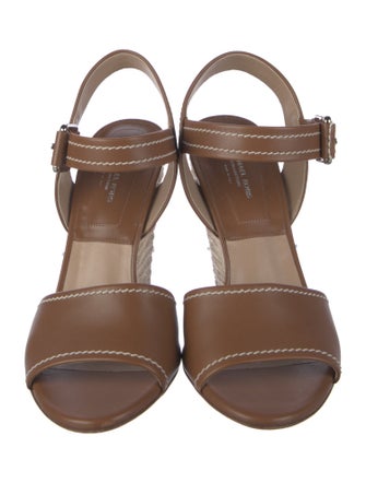 Michael Kors Collection Leather Espadrilles