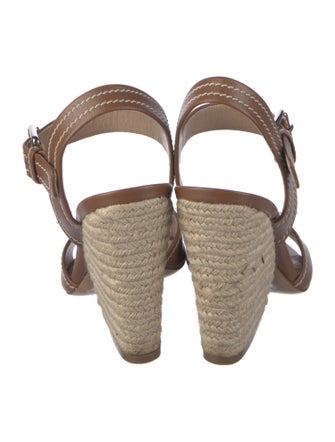 Michael Kors Collection Leather Espadrilles