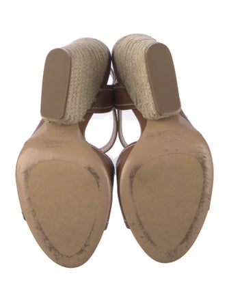 Michael Kors Collection Leather Espadrilles