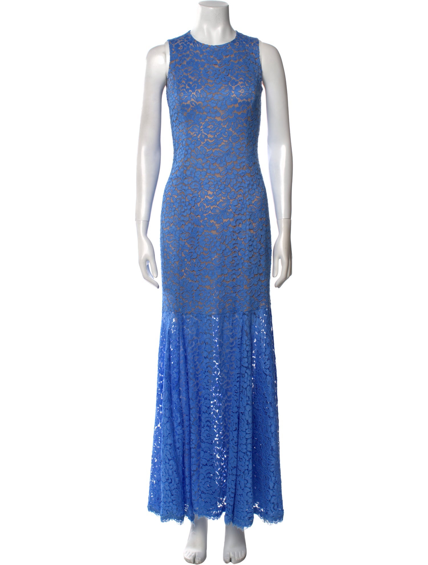 Michael Kors Collection Lace Pattern Long Dress