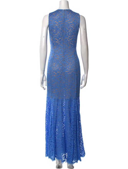 Michael Kors Collection Lace Pattern Long Dress