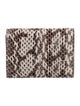 Michael Kors Collection Leather Animal Print Compact Wallet