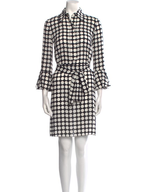 Michael Kors Collection Polka Dot Print Knee-Length Dress