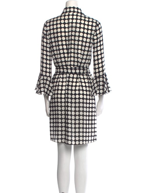 Michael Kors Collection Polka Dot Print Knee-Length Dress