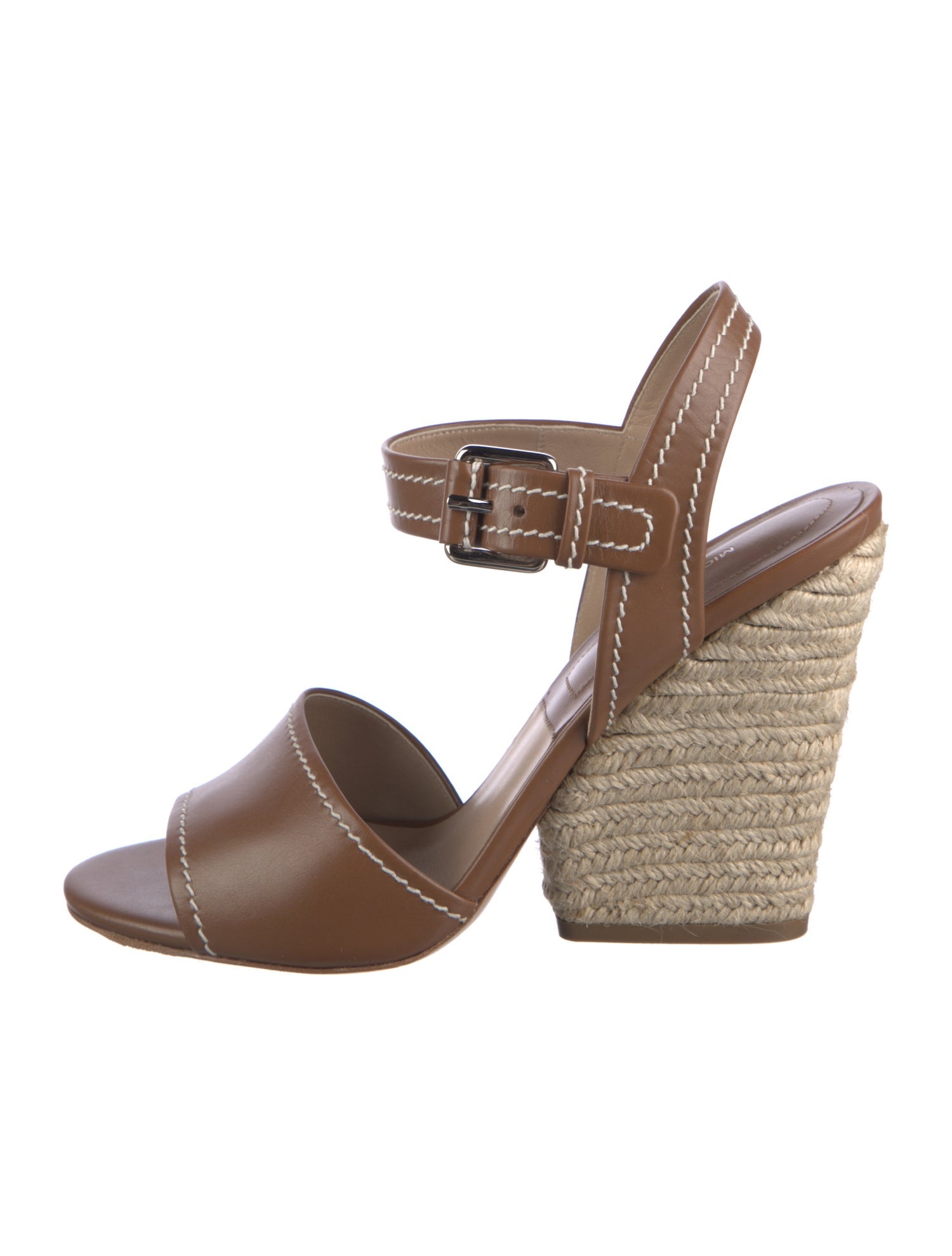 Michael Kors Collection Leather Espadrilles