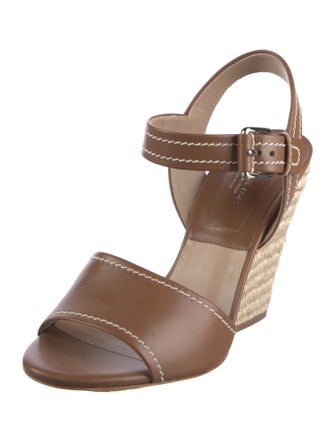 Michael Kors Collection Leather Espadrilles