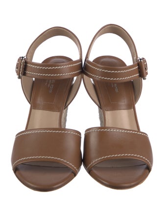 Michael Kors Collection Leather Espadrilles