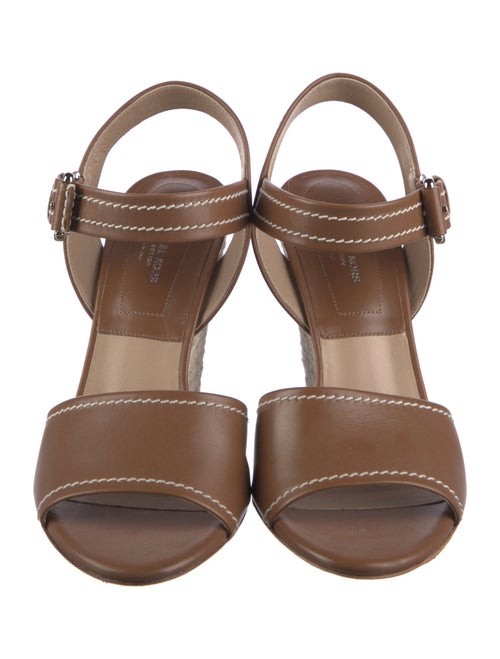 Michael Kors Collection Leather Espadrilles