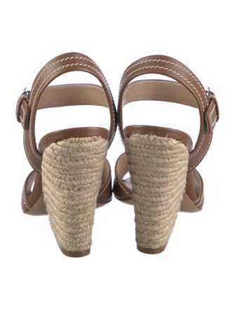 Michael Kors Collection Leather Espadrilles