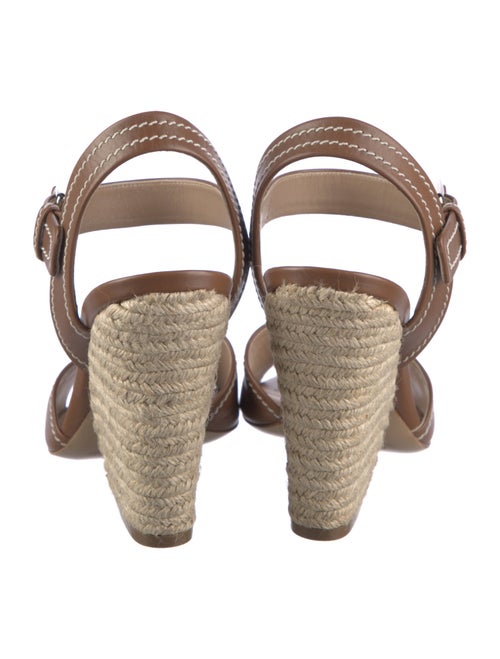 Michael Kors Collection Leather Espadrilles