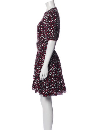 Michael Kors Collection Polka Dot Print Knee-Length Dress