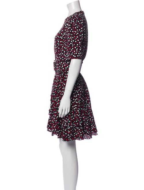Michael Kors Collection Polka Dot Print Knee-Length Dress